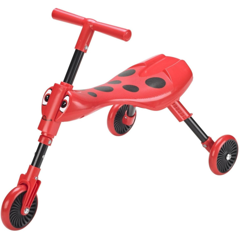 Scuttlebug 3-Wheel Foldable Ride-On Tricycle- Red Beetle