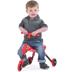Scuttlebug 3-Wheel Foldable Ride-On Tricycle- Red Beetle