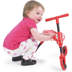 Scuttlebug 3-Wheel Foldable Ride-On Tricycle- Red Beetle