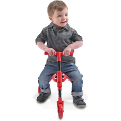 Scuttlebug 3-Wheel Foldable Ride-On Tricycle- Red Beetle
