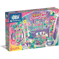 Clementoni Message Pen Creator Studio– Customise Colourful Pens with Beads, Stickers and Letters