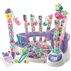 Clementoni Message Pen Creator Studio– Customise Colourful Pens with Beads, Stickers and Letters