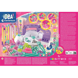 Clementoni Message Pen Creator Studio– Customise Colourful Pens with Beads, Stickers and Letters