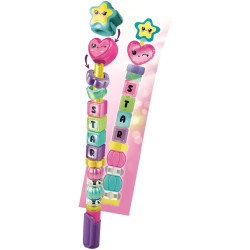 Clementoni Message Pen Creator Studio– Customise Colourful Pens with Beads, Stickers and Letters