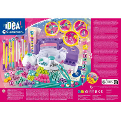 Clementoni Message Pen Creator Studio– Customise Colourful Pens with Beads, Stickers and Letters