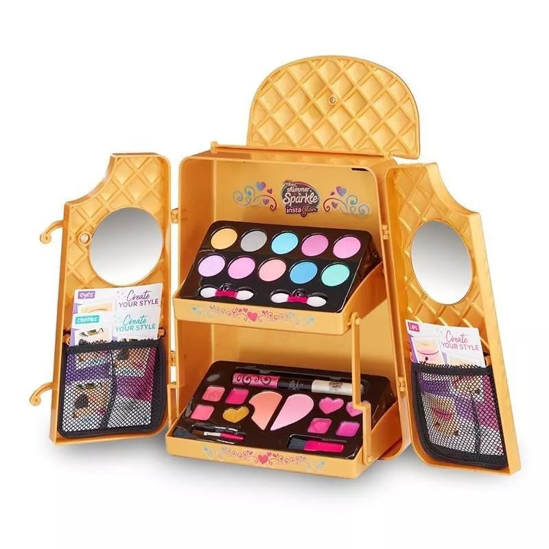 Shimmer and Sparkle Beauty Backpack Kids Set Real Cosmetics kit