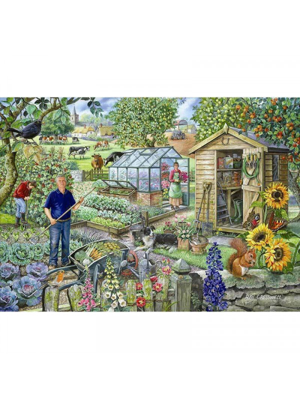 House Of Puzzles Hop At The Allotment 1000  Piece Jigsaw Puzzle