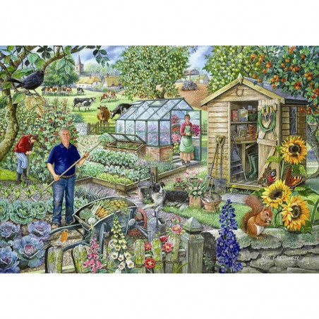 House Of Puzzles Hop At The Allotment 1000  Piece Jigsaw Puzzle