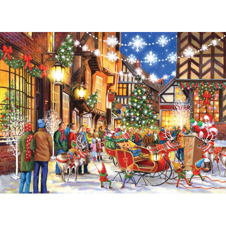 House Of Puzzles Hop No. 20 Santa Switch On 1000  Piece Jigsaw Puzzle- Collectors Edition