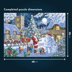 House Of Puzzles Hop Christmas Shopping 4 x 500 Piece Jigsaw Puzzle