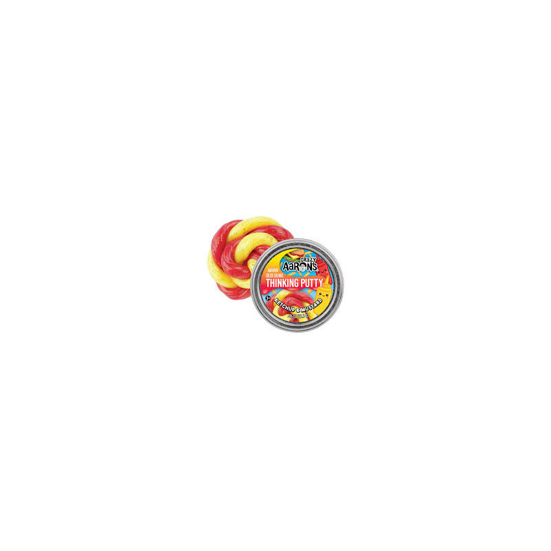 Crazy Aaron's Mini Thinking Putty - Ketchup & Mustard Sensory Putty