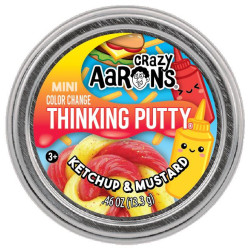 Crazy Aaron's Mini Thinking Putty - Ketchup & Mustard Sensory Putty