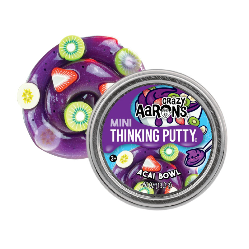 Crazy Aaron's Mini Thinking Putty - Acai Bowl Sensory Putty