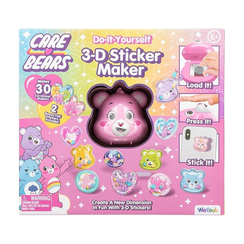 WeCool Care Bears Do It Yourself 3D Sticker Maker Craft Kit