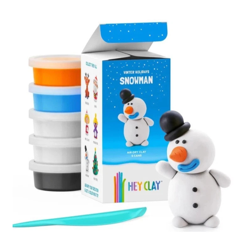 Hey Clay Winter Holidays - Snowman