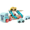 Owl & Fox Wooden Toy Car Transporter