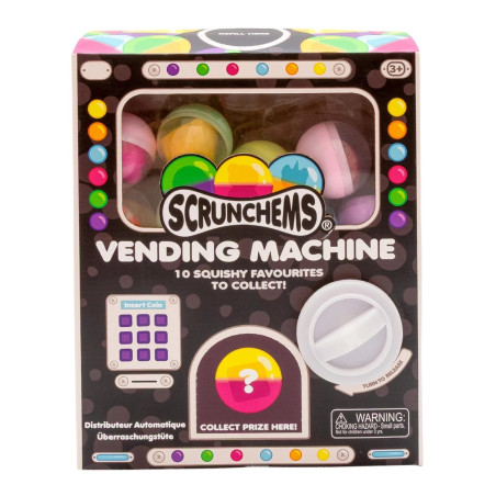 Scrunchems Large Vending Machine includes 10 Squishy Fidget Toys