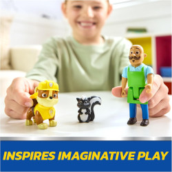 Paw Patrol Rubble & Mr. Porter Figure Pack with Skunk Toy Figure