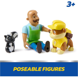 Paw Patrol Rubble & Mr. Porter Figure Pack with Skunk Toy Figure