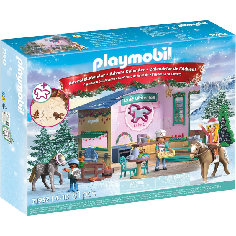 PLAYMOBIL - Horses Of Waterfall - Christmas Baking In The Riding Café - Advent Calendar 71952