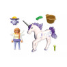 Playmobil Collectible Unicorn: Lucky Lavender with Fairy 71843