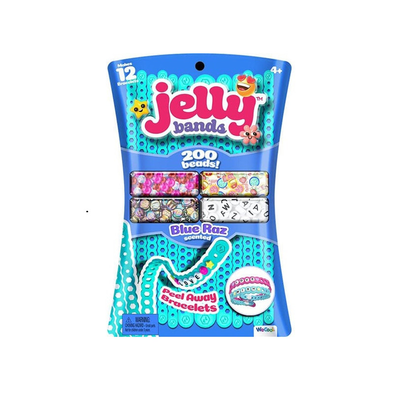 Jelly Bands Peel Away Bracelet Pack Blue Raz Scented