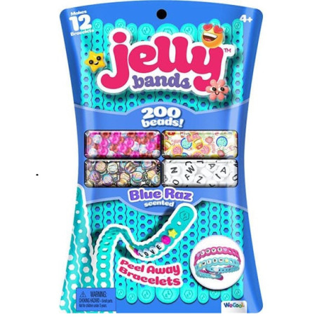 Jelly Bands Peel Away Bracelet Pack Blue Raz Scented