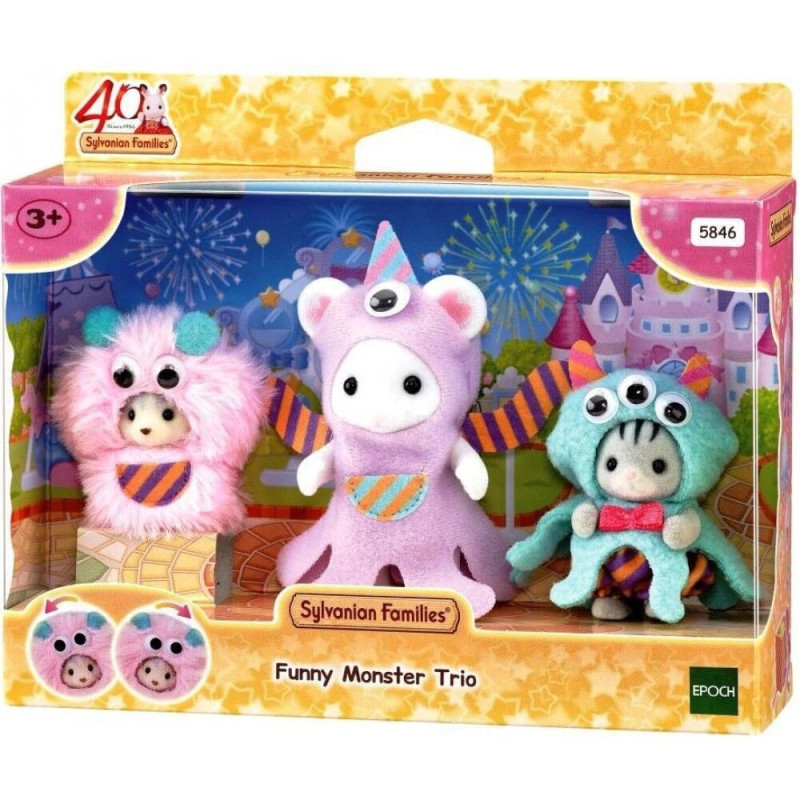 Sylvanian Families 5846 40th Anniversary Funny Monster Trio