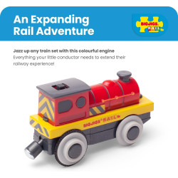 Bigjigs Rail Mighty Red Loco Battery Operated Engine