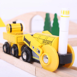 Bigjigs Rail Heritage Collection Rocket Engine Wooden Train