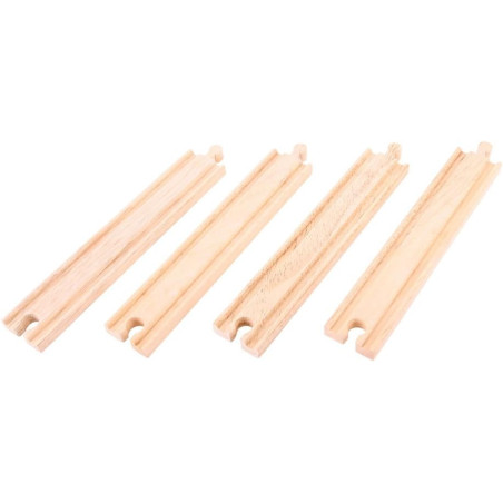 Bigjigs Rail - Long Track Straights X4