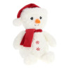 Keel Toys Keeleco Snowman with Santa Hat 20cm Christmas Plush Soft Toy