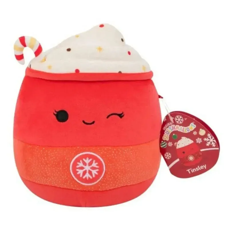 Squishmallows 7.5" Tinsley The Peppermint Latte Holiday Plush Christmas 2025