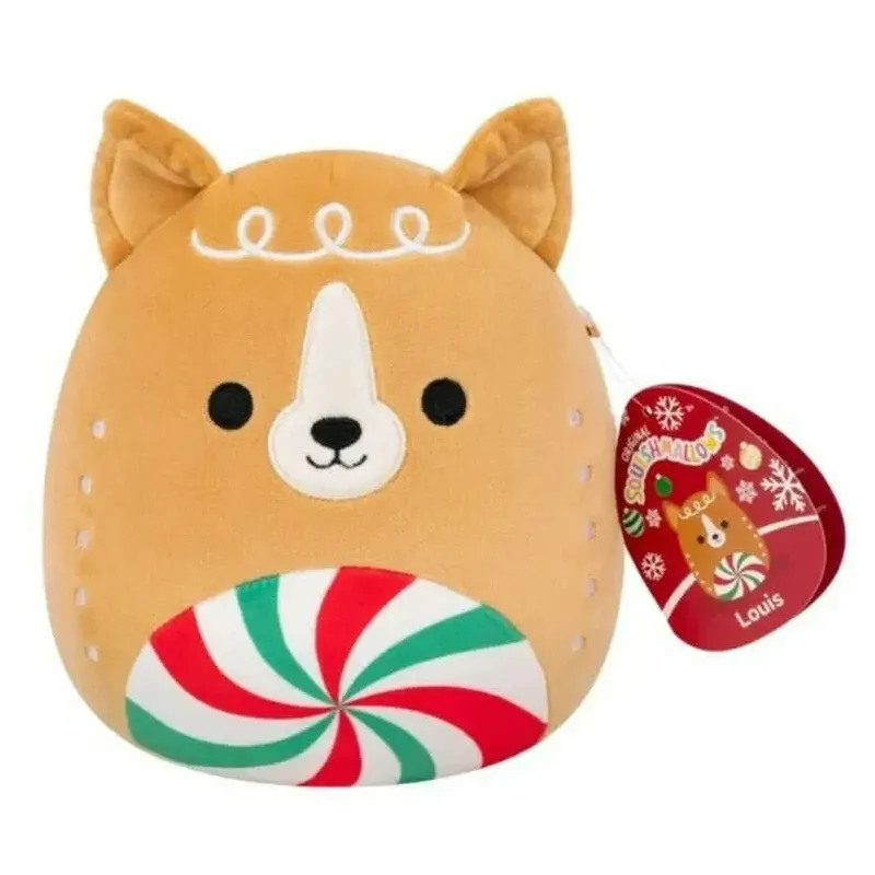 Squishmallows 7.5" Louis The Gingerbread Terrier Holiday Plush Christmas 2025