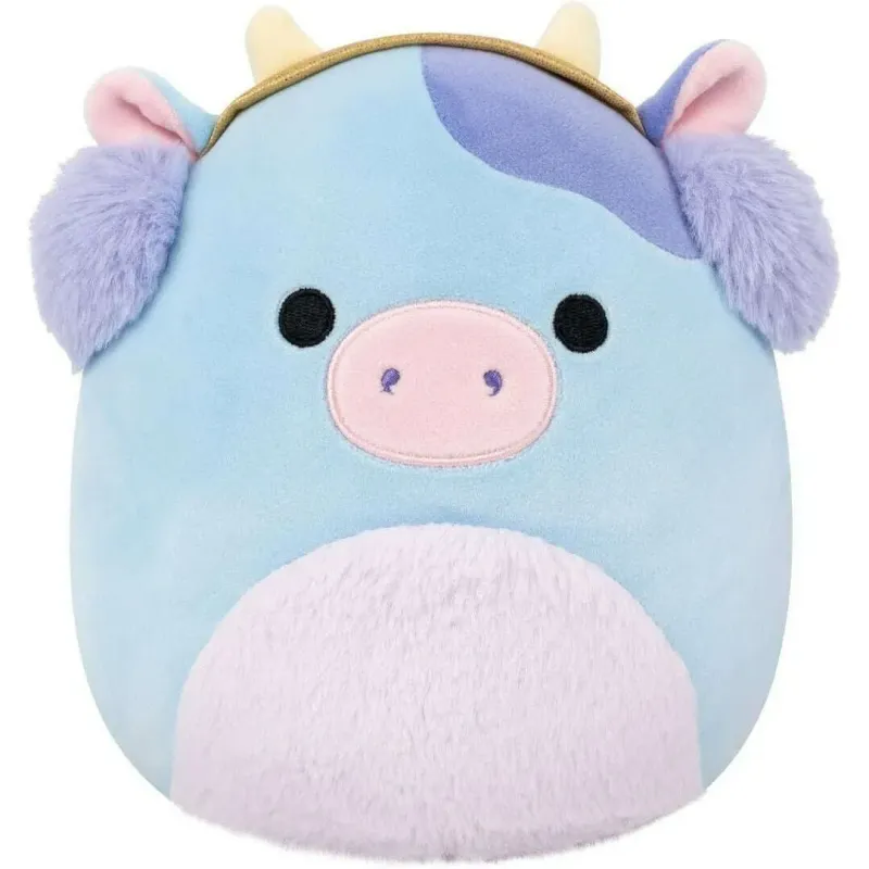 Squishmallows 7.5" Clayton the Cow Earmuffs Holiday Plush Christmas 2025