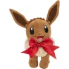 Pokémon Eevee Plush with Holiday Bow - 8-Inch Eevee Plush Soft Toy
