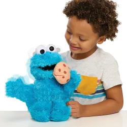 Sesame Street 13.5-inch Nom Nom Cookie Monster Plush with Sounds and Motion