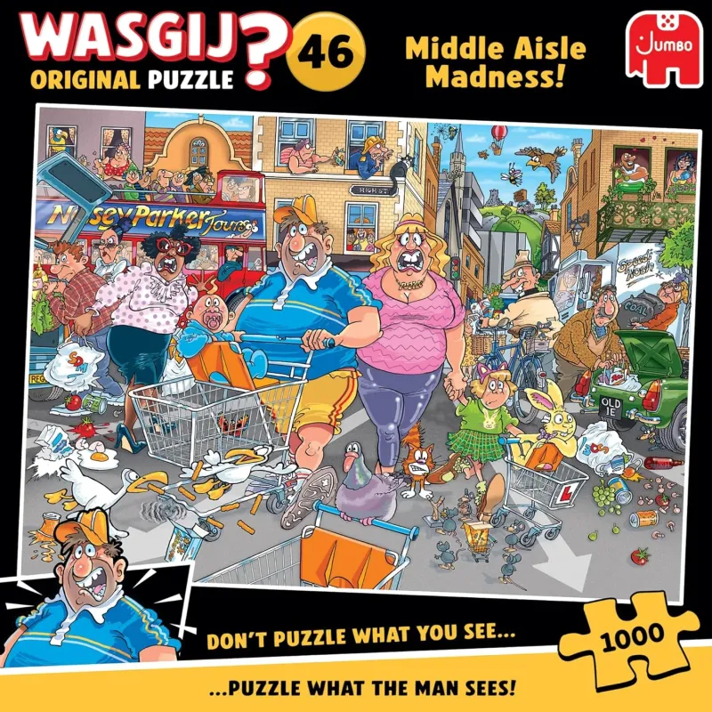 Wasgij Mystery 46 Middle Aisle Madness 1000 Piece Jigsaw Puzzle