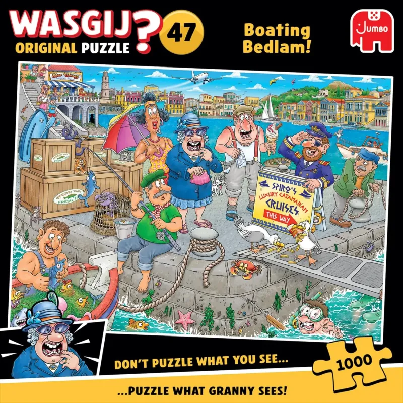 Wasgij Mystery 47 Boating Bedlam 1000 Piece Jigsaw Puzzle
