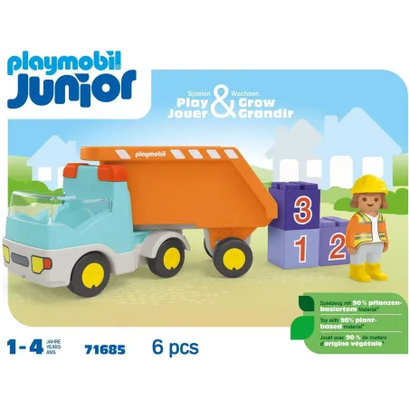 Playmobil JUNIOR: Dump Truck  71685