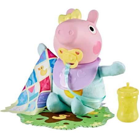 Peppa Pig Oinks and Snuggles Evie Interactive Baby Doll 28cm