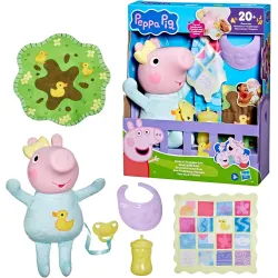 Peppa Pig Oinks and Snuggles Evie Interactive Baby Doll 28cm
