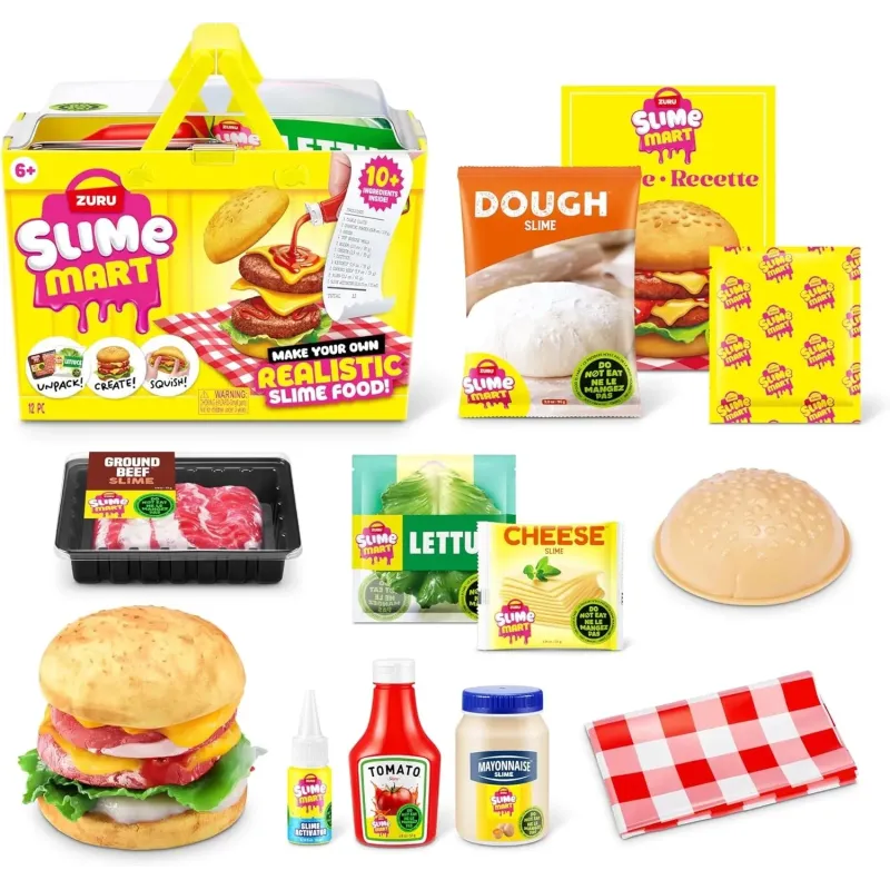 Slime Mart Burger Basket Realistic Craft Set By Zuru
