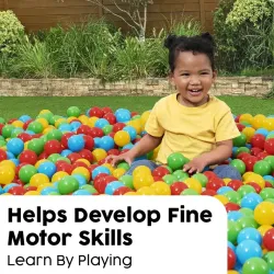 Bestway 100 Pay Balls- Plastic Soft Multicolour Balls