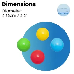 Bestway 100 Pay Balls- Plastic Soft Multicolour Balls