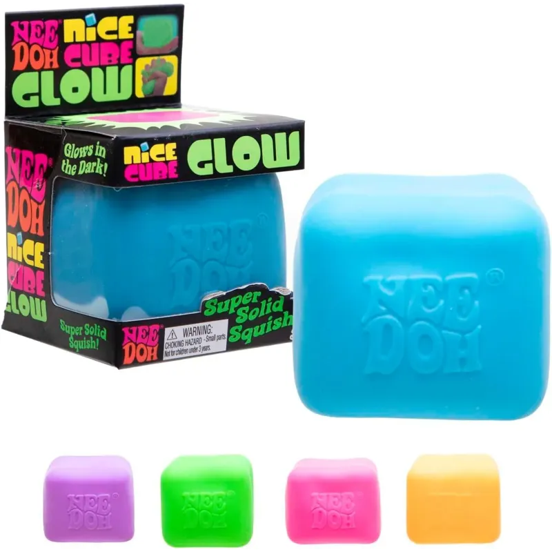 NeeDoh Nice Cube Squish Glow In The Dark Assortment