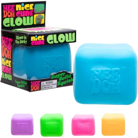 NeeDoh Nice Cube Squish Glow In The Dark Assortment