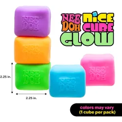 NeeDoh Nice Cube Squish Glow In The Dark Assortment