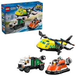 LEGO City Airplane, Service Truck & Hovercraft Remix 60505