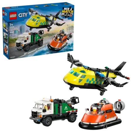 LEGO City Airplane, Service Truck & Hovercraft Remix 60505